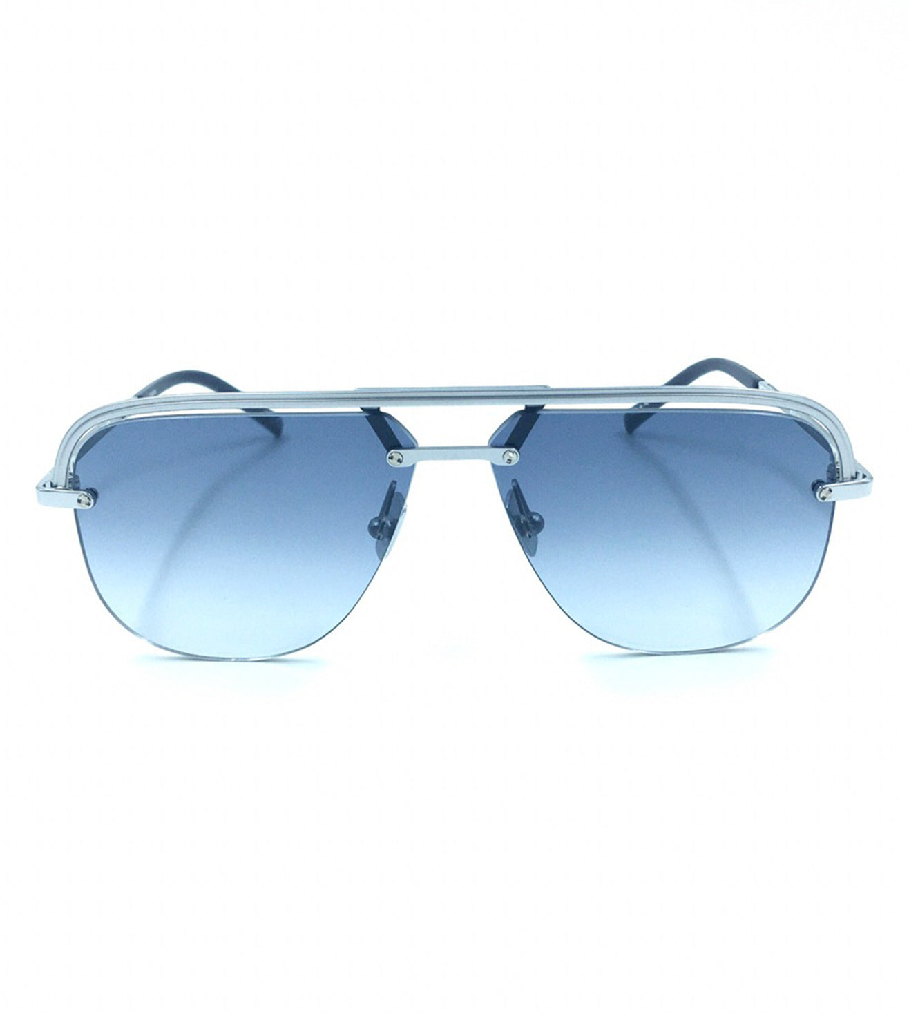 Hublot Unisex Blue Gradient Aviator Sunglasses 