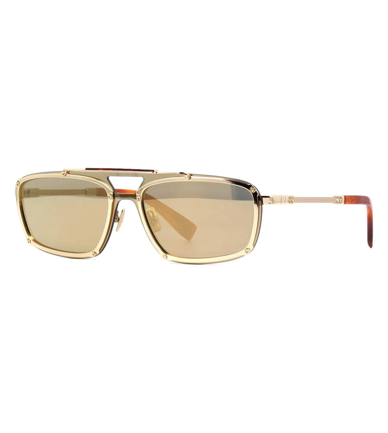 Hublot Unisex Gold Aviator Sunglasses
