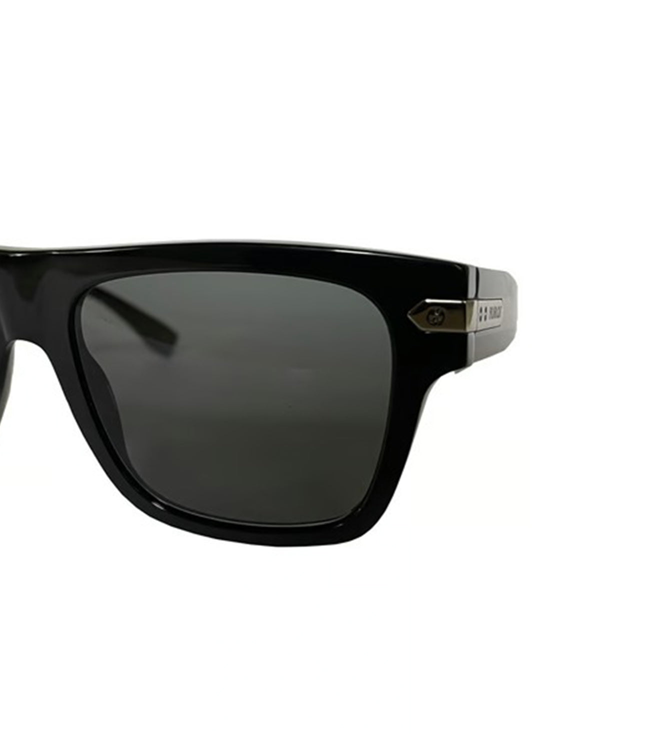 Hublot Unisex Black Polarized Square Sunglasses