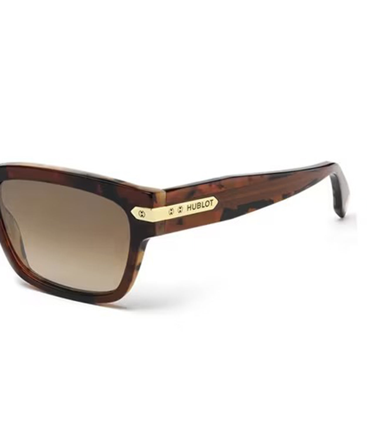 Hublot Unisex Gold Square Sunglasses