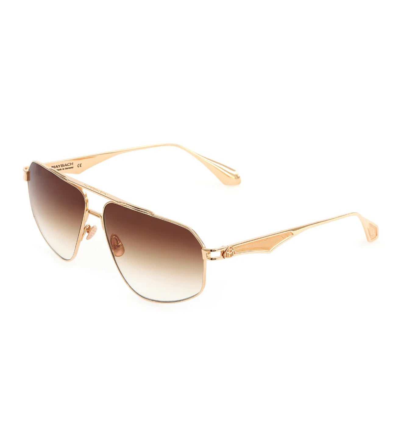 Maybach Men's Bronze Aviator Sunglasses