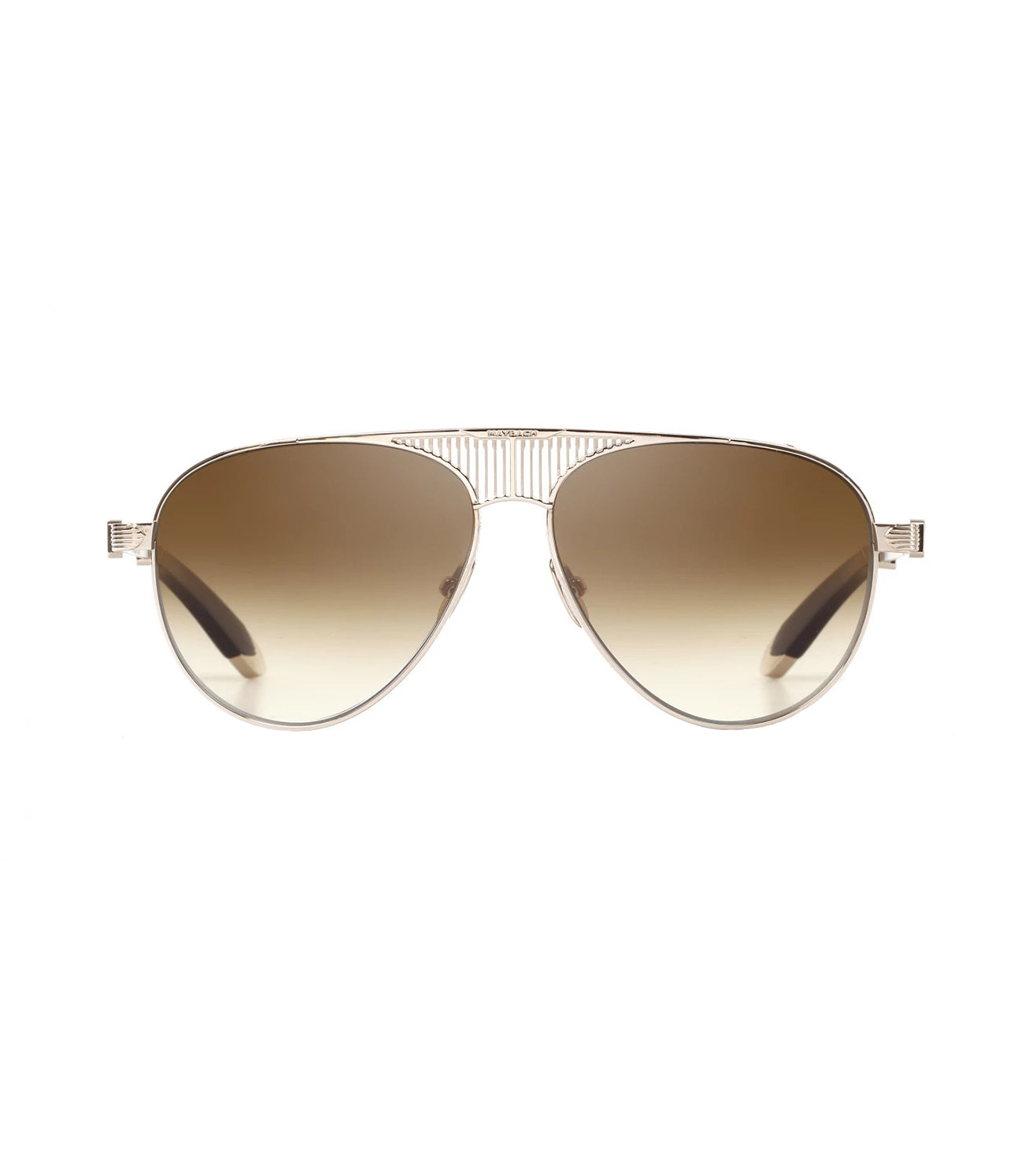 Maybach Unisex Brown Aviator Sunglasses