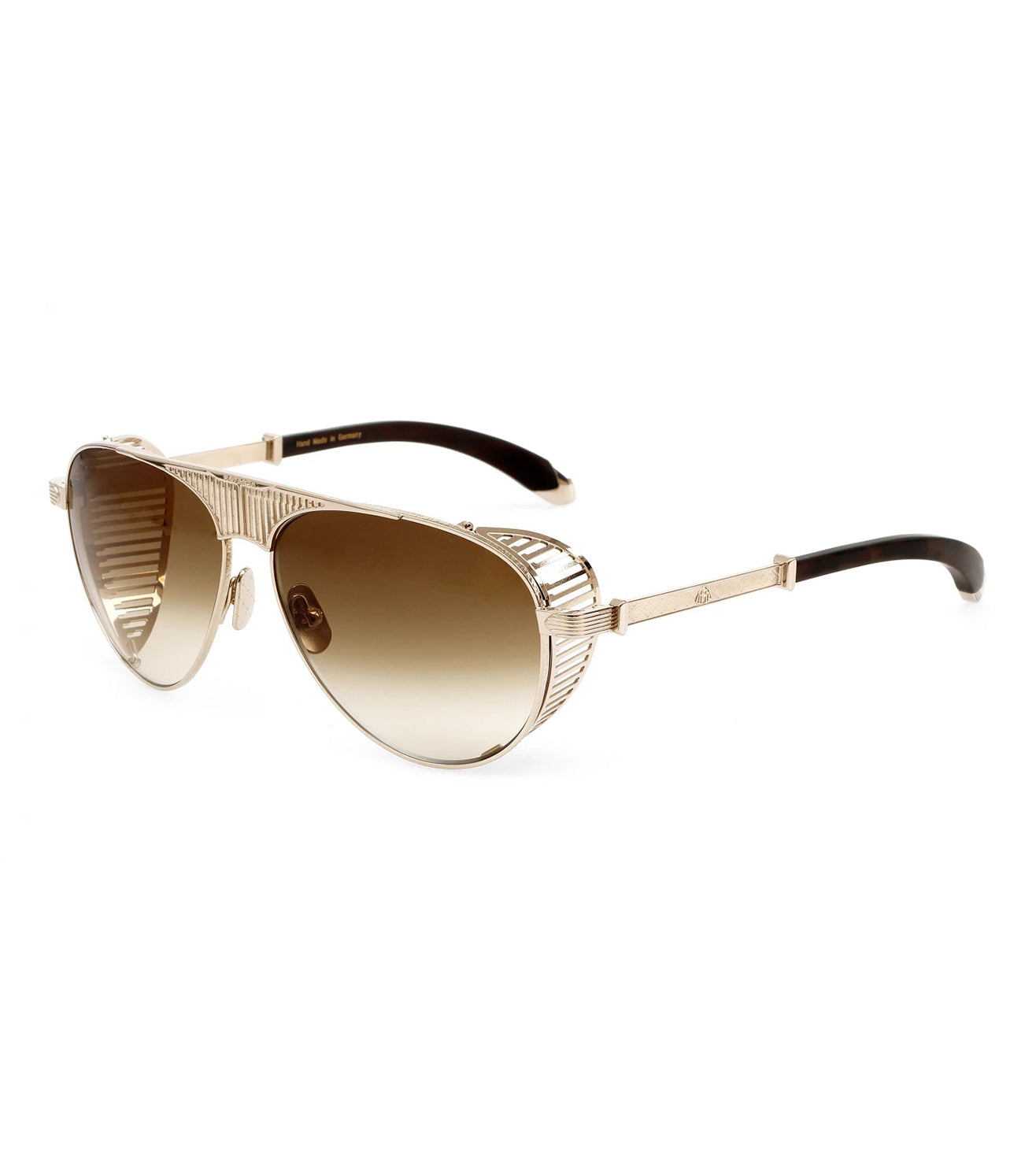 Maybach The Vision - I Unisex Brown Aviator Sunglasses
