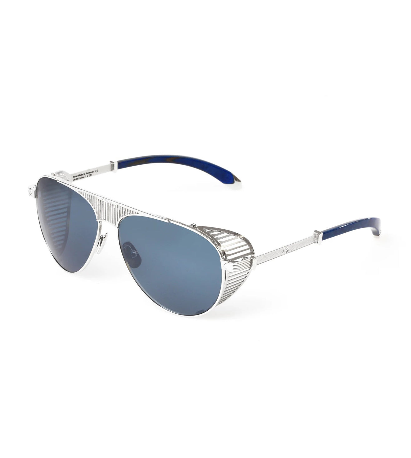 Maybach The Vision - I Men's Blue Aviator Sunglasses