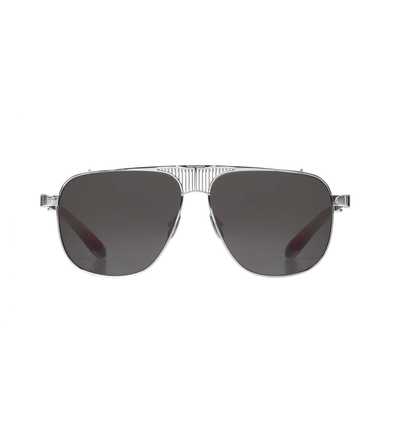 Maybach Unisex Dark Grey Aviator Sunglasses