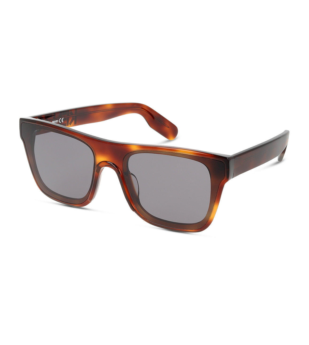 Kenzo Unisex Grey Rectangular Sunglasses