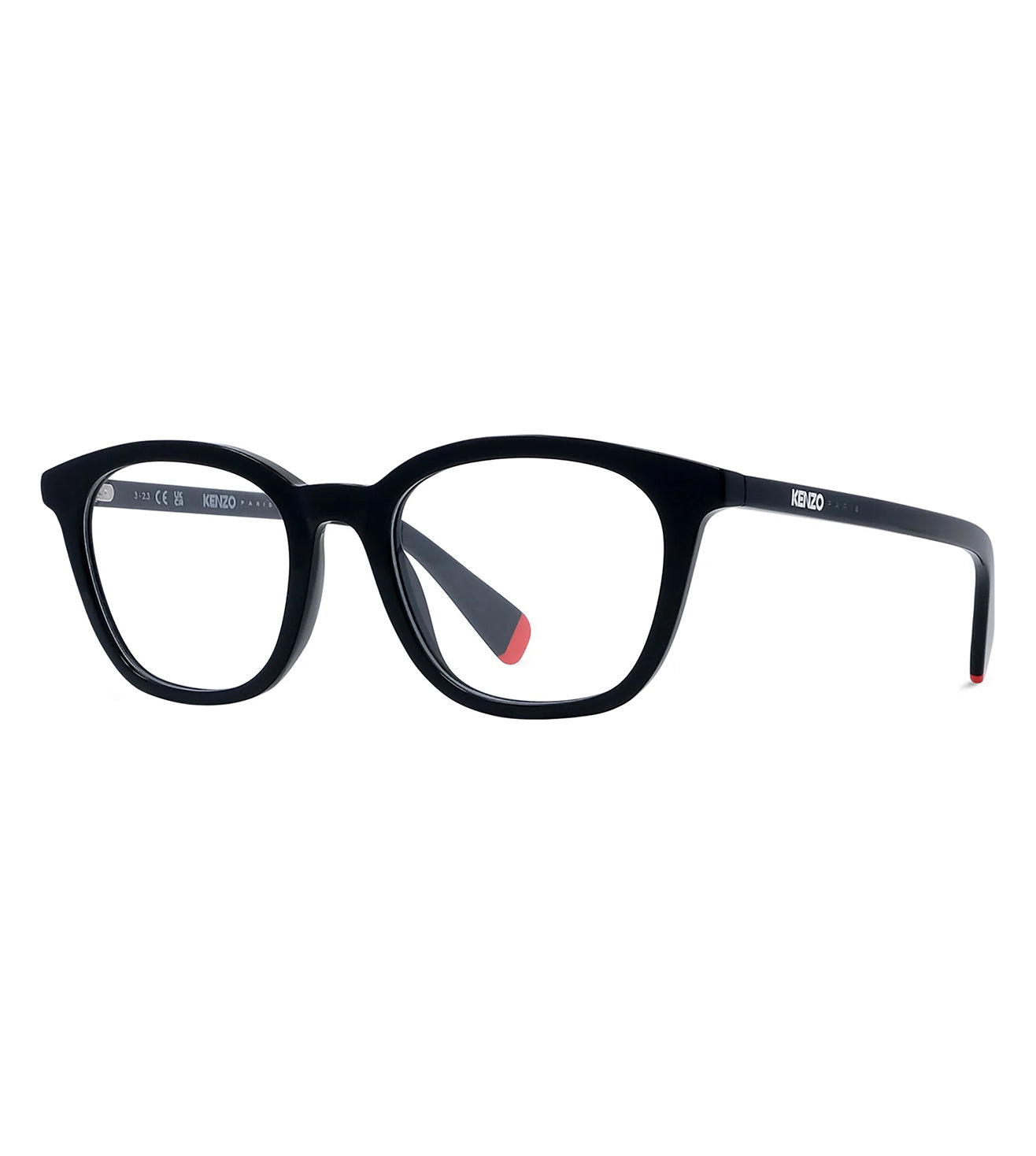 Kenzo Unisex Black Square Optical Frame