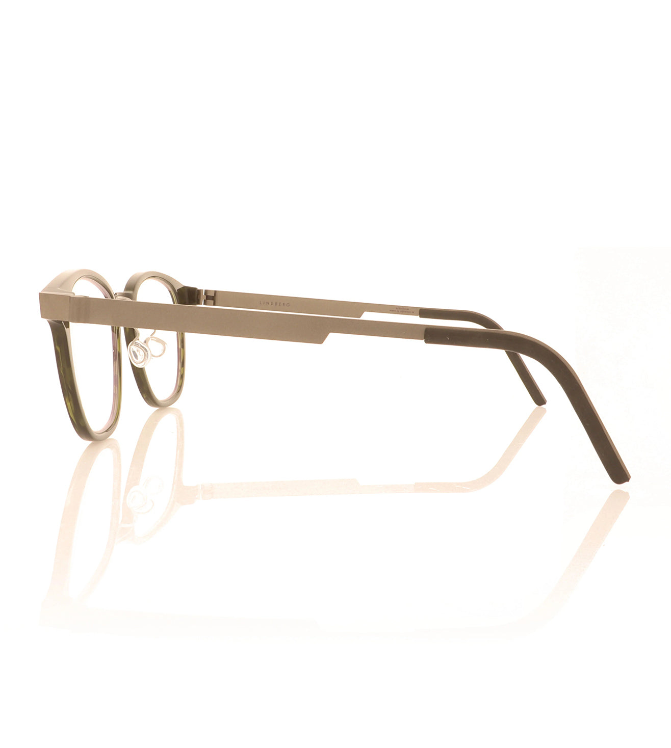 Lindberg Men's Green Square Optical Frame