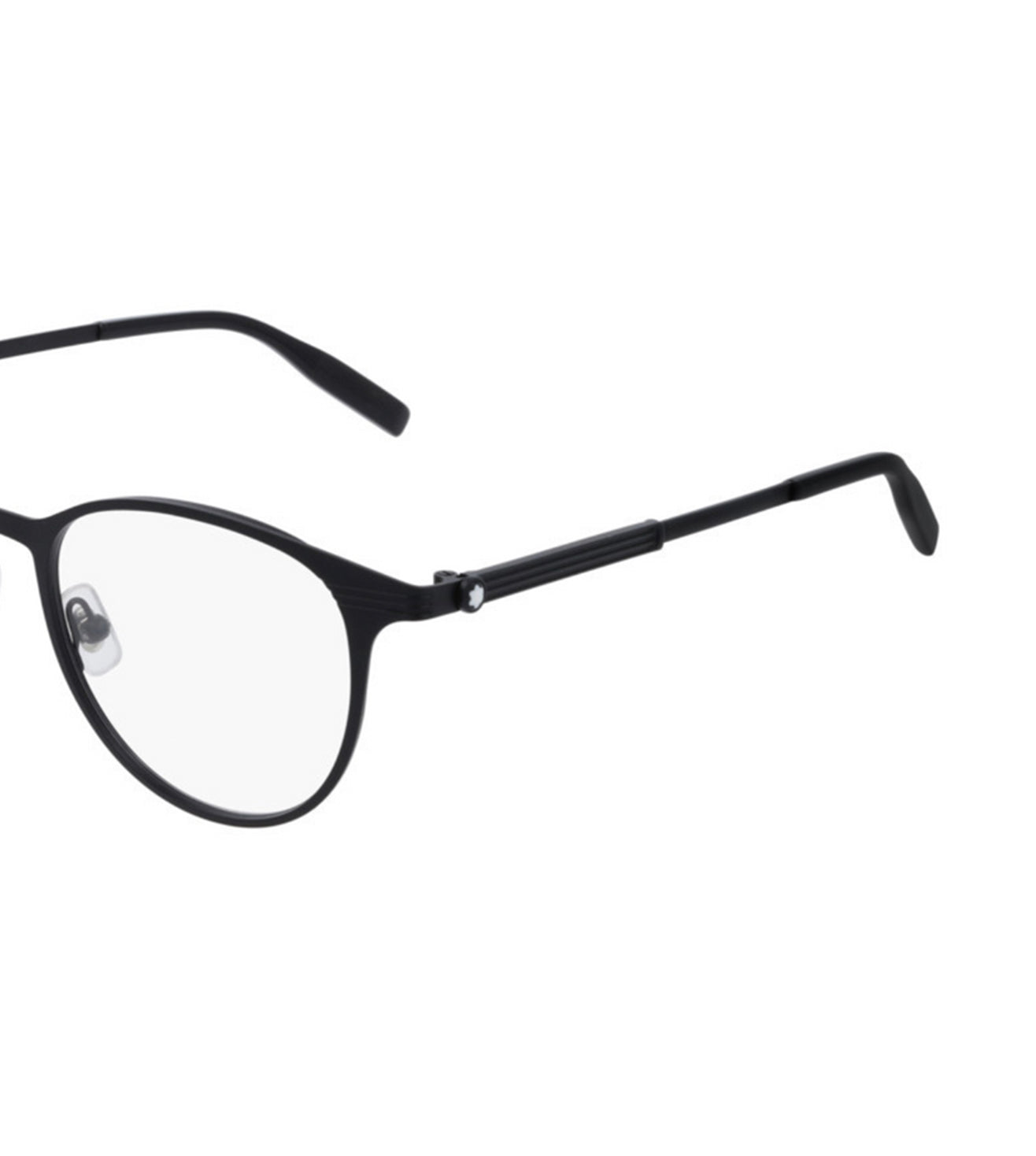 Montblanc Men's Black Round Optical Frame