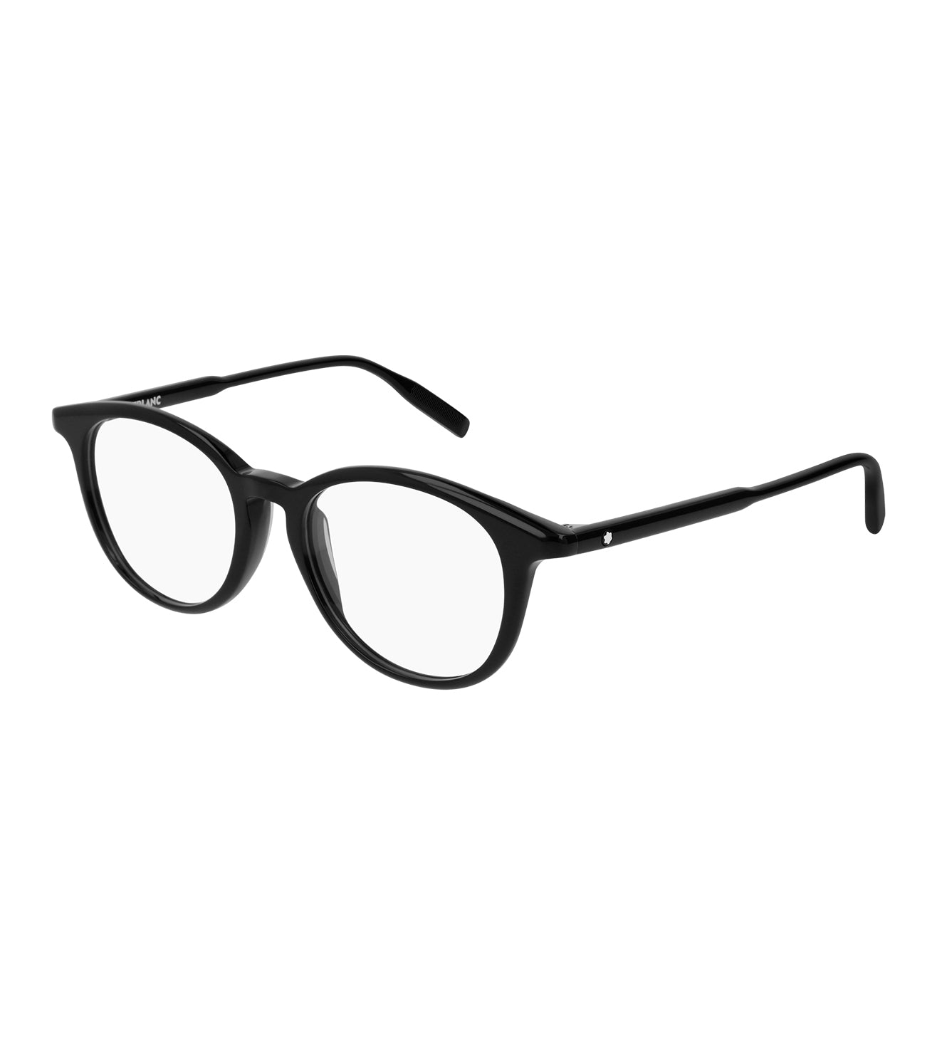 Montblanc Men's Black Round Optical Frame