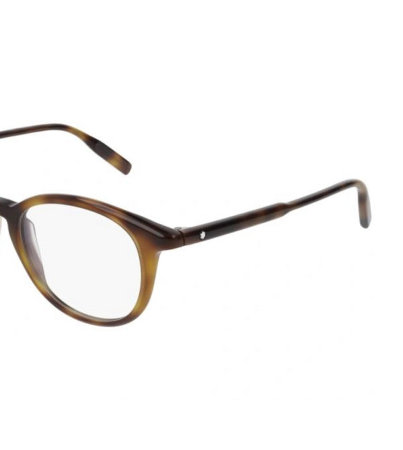 Montblanc Men's Havana Round Optical Frame