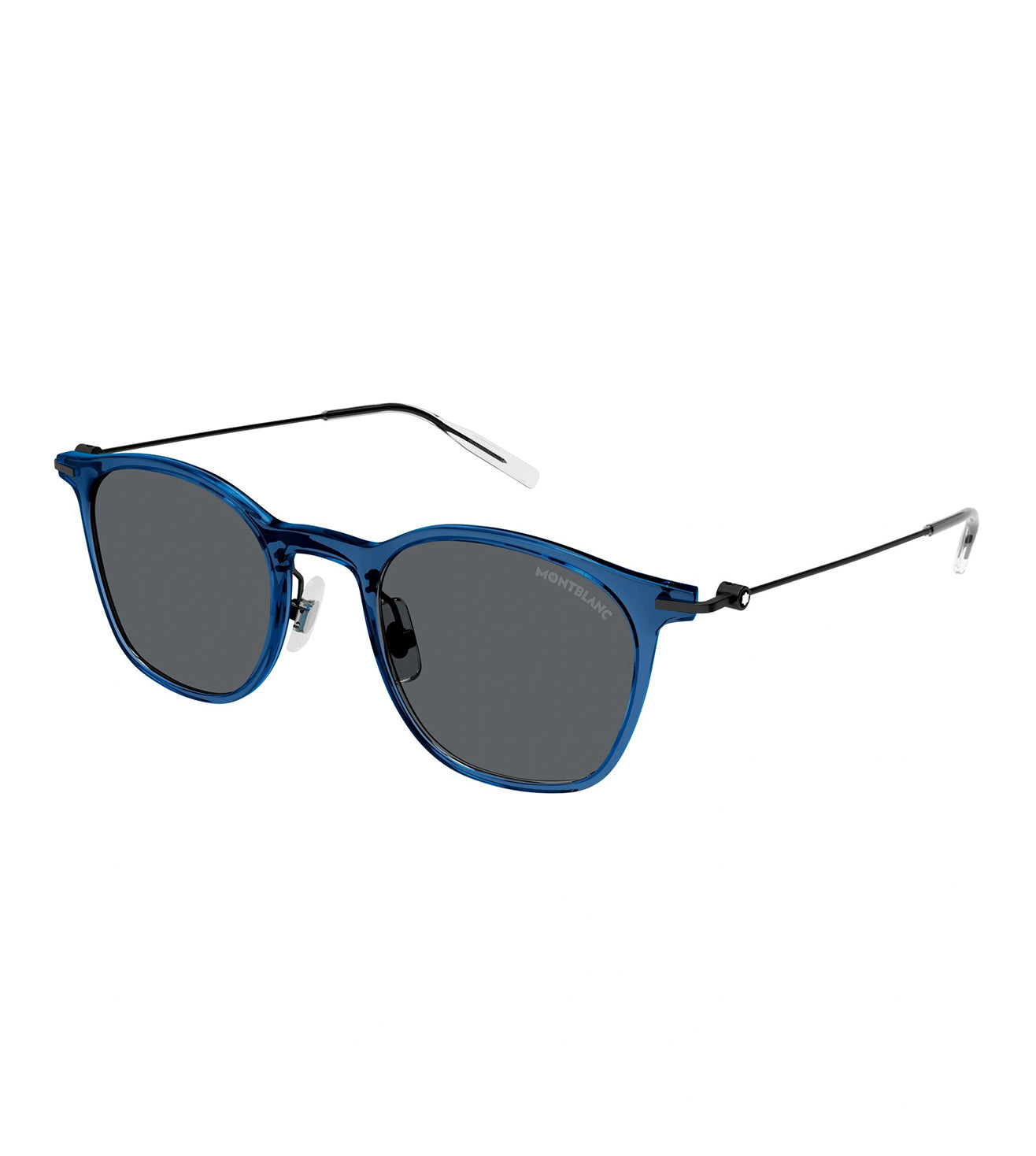 Montblanc Men's Grey Round Sunglasses