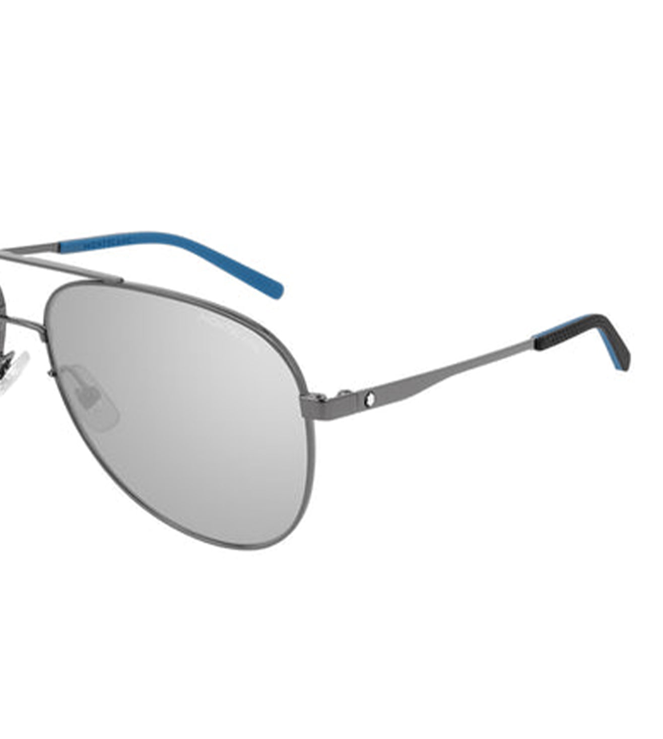 Montblanc Men's Grey Aviator Sunglasses