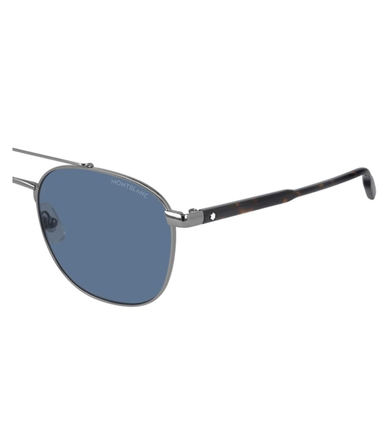 Montblanc Men's Blue Aviator Sunglasses