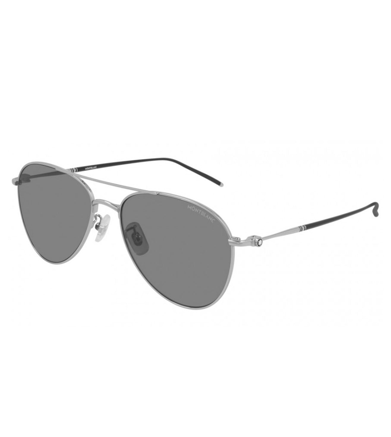 Montblanc Men's Grey Aviator Sunglasses