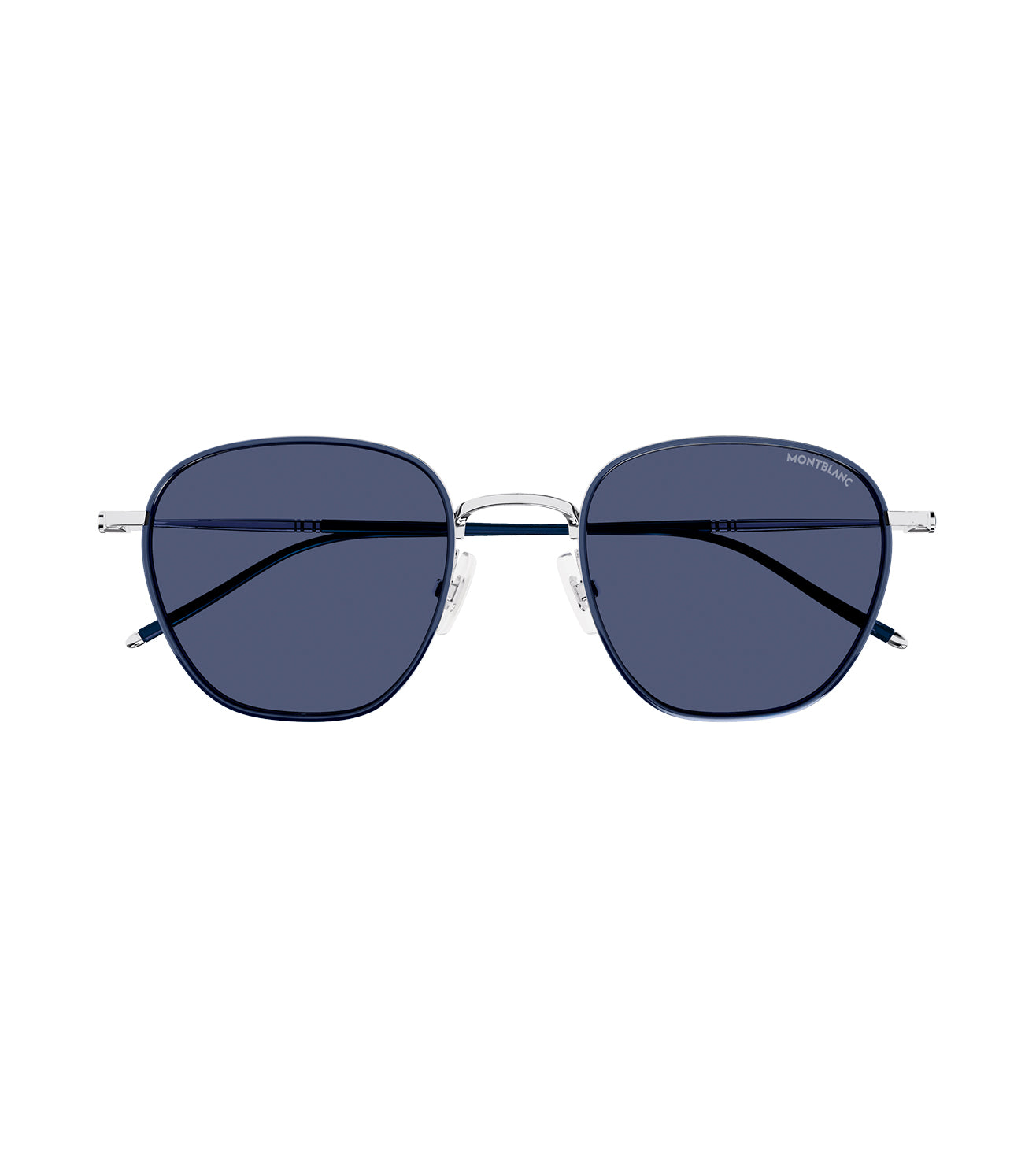 Montblanc Men's Blue Round Sunglasses