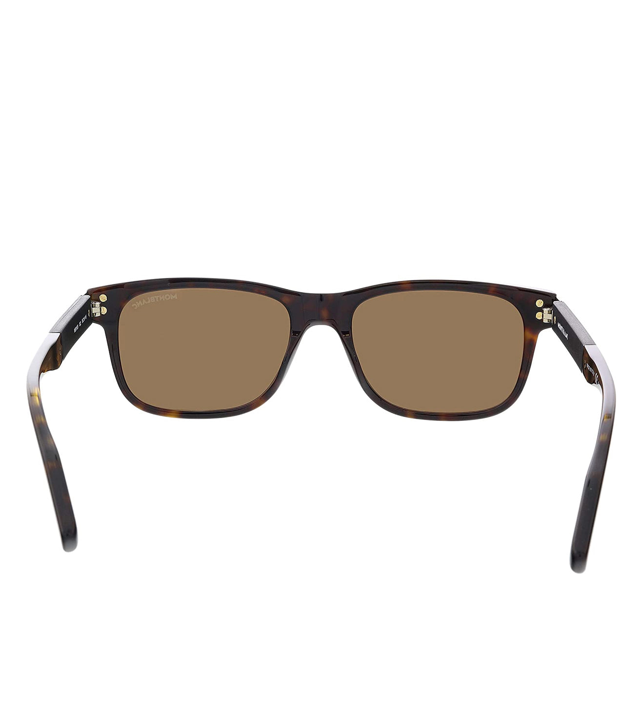 Montblanc Men's Brown Rectangular Sunglasses