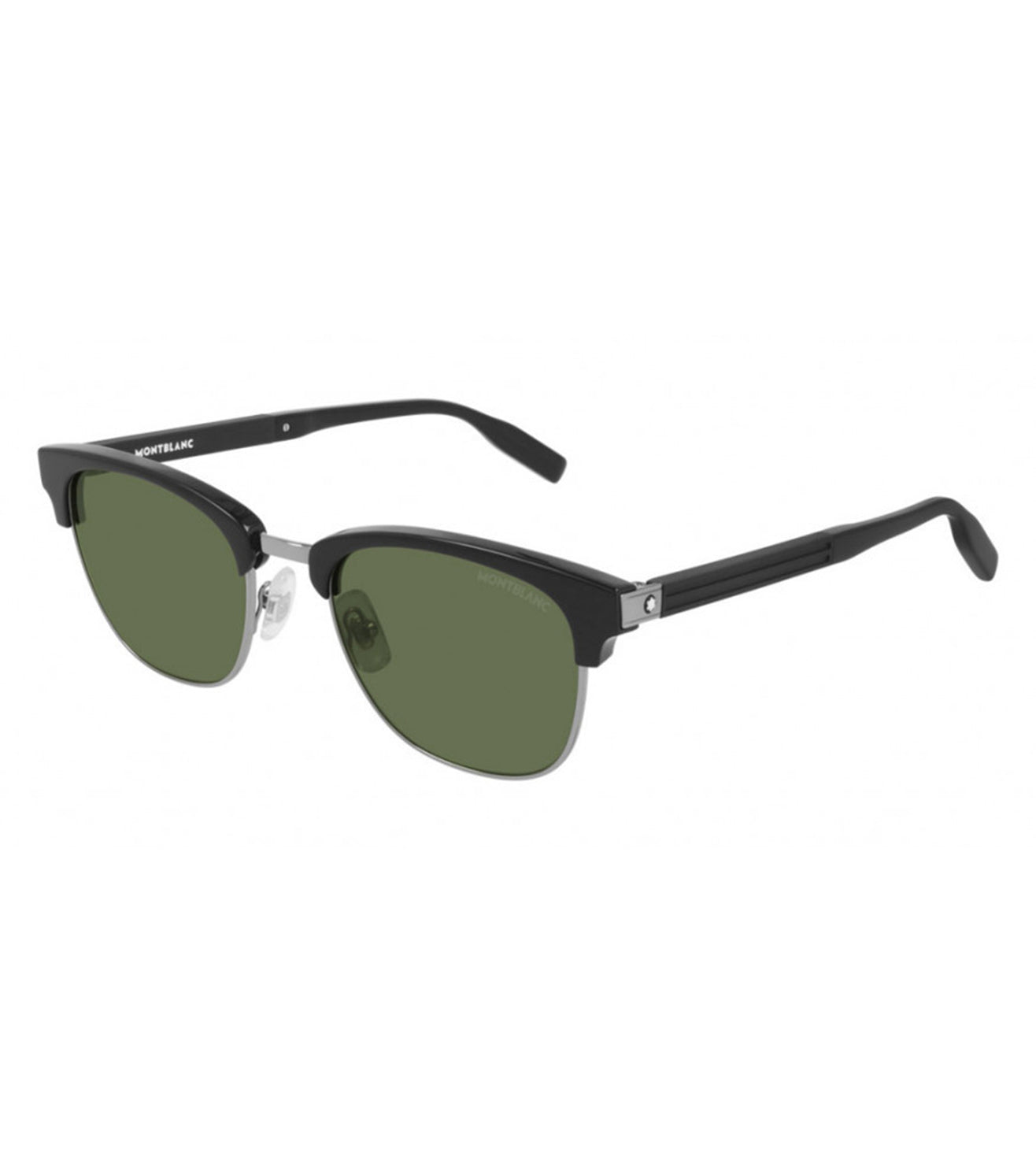 Montblanc Men's Green Rectangular Sunglasses