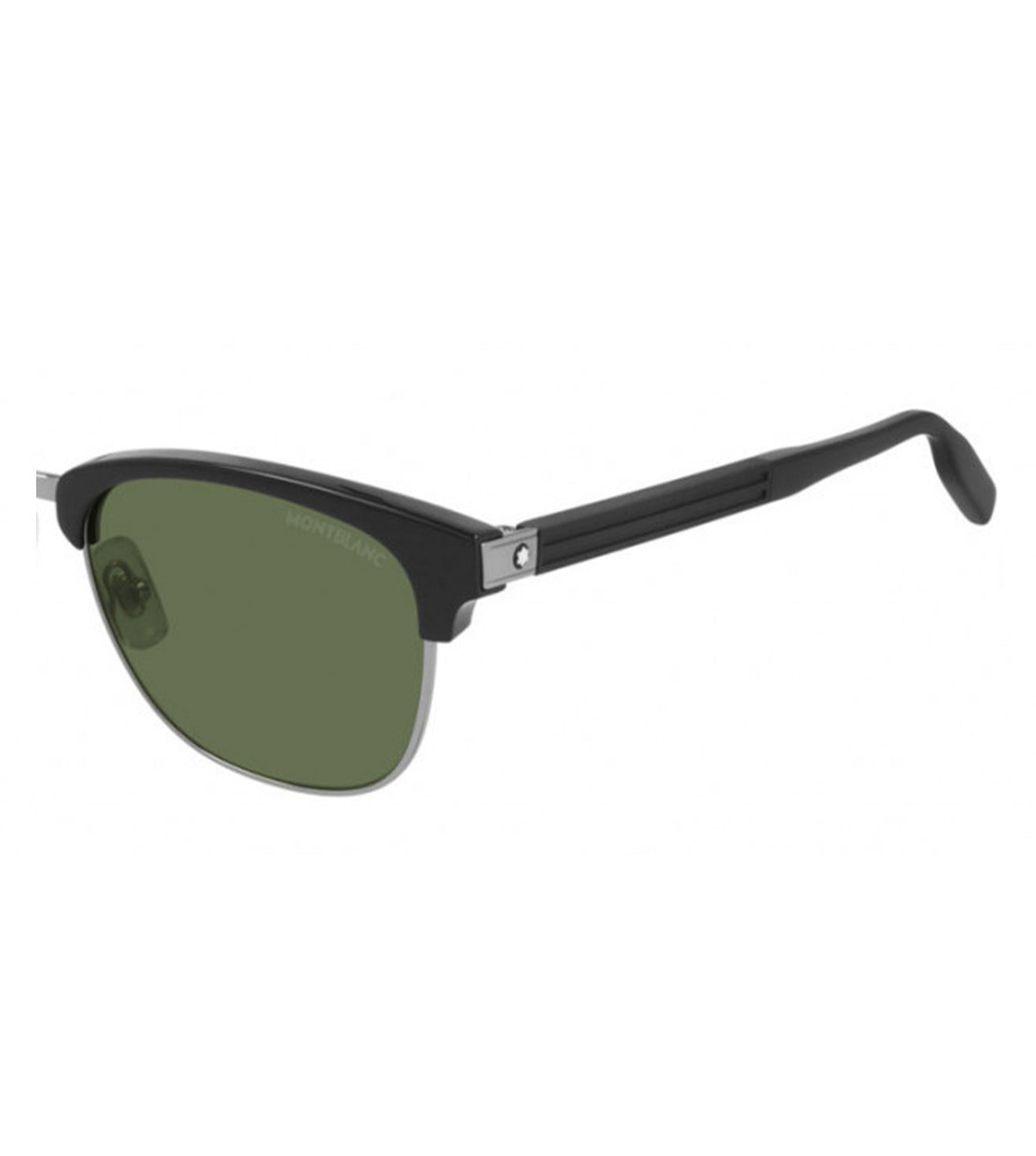 Montblanc Men's Green Rectangular Sunglasses
