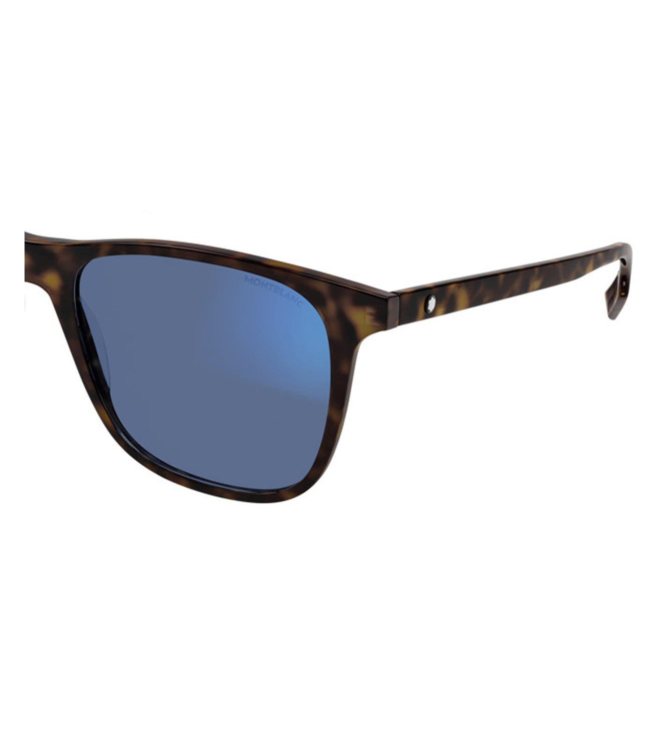 Montblanc Men's Light Blue Wayfarer Sunglasses