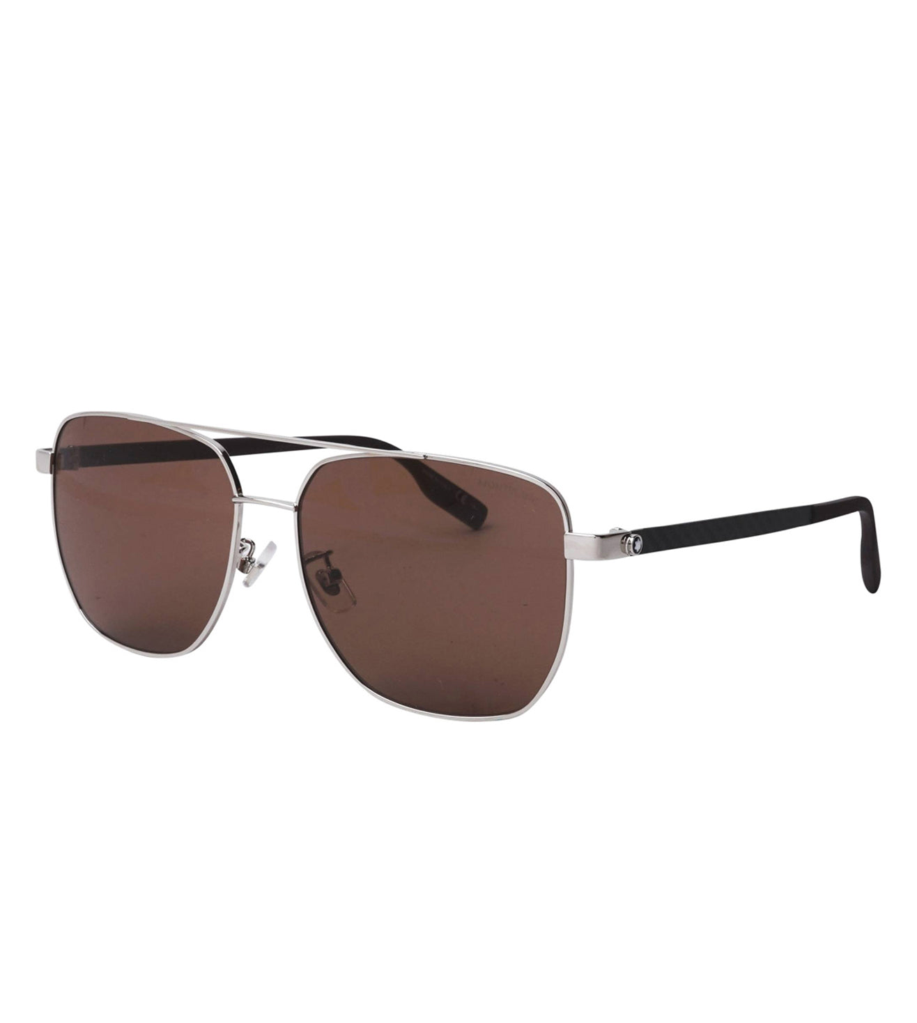 Montblanc Men's Brown Aviator Sunglasses