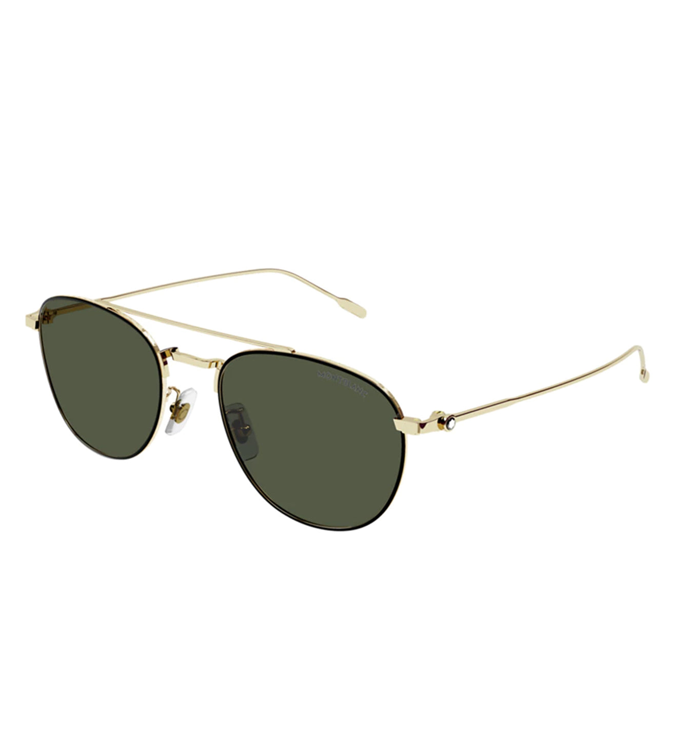 Montblanc Men's Green Aviator Sunglasses