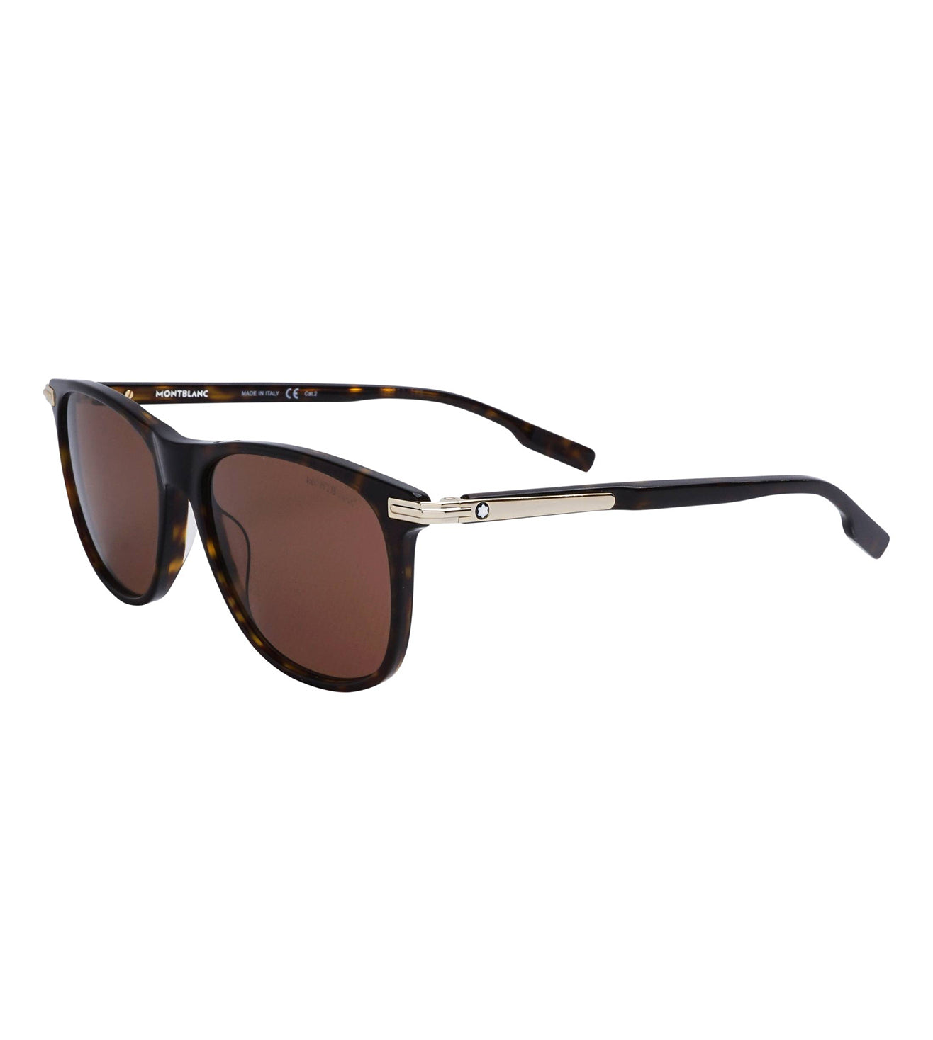Montblanc Men's Brown Square Sunglasses