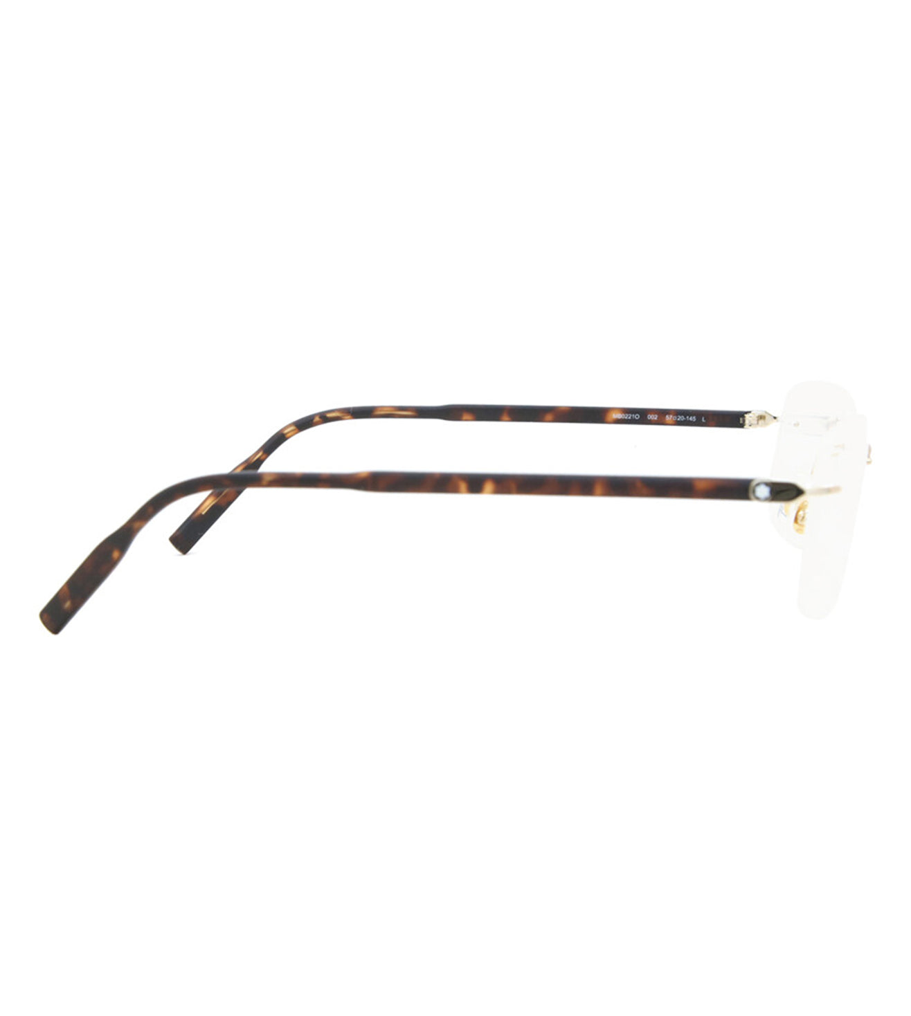 Montblanc Men's Gold Rectangular Optical Frame