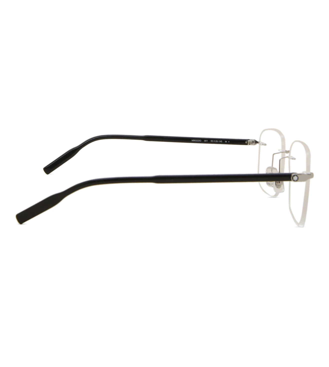 Montblanc Men's Silver Rectangular Optical Frame