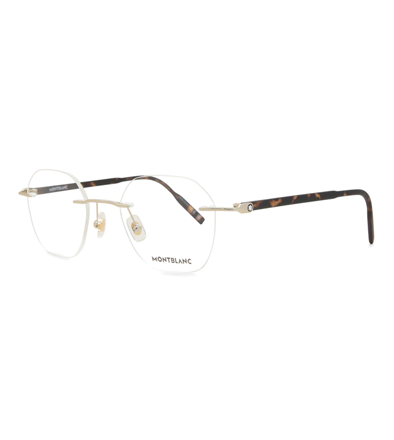 Montblanc Men's Gold Round Optical Frame