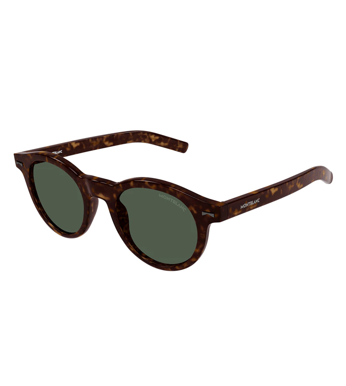 Montblanc Men's Green Round Sunglasses