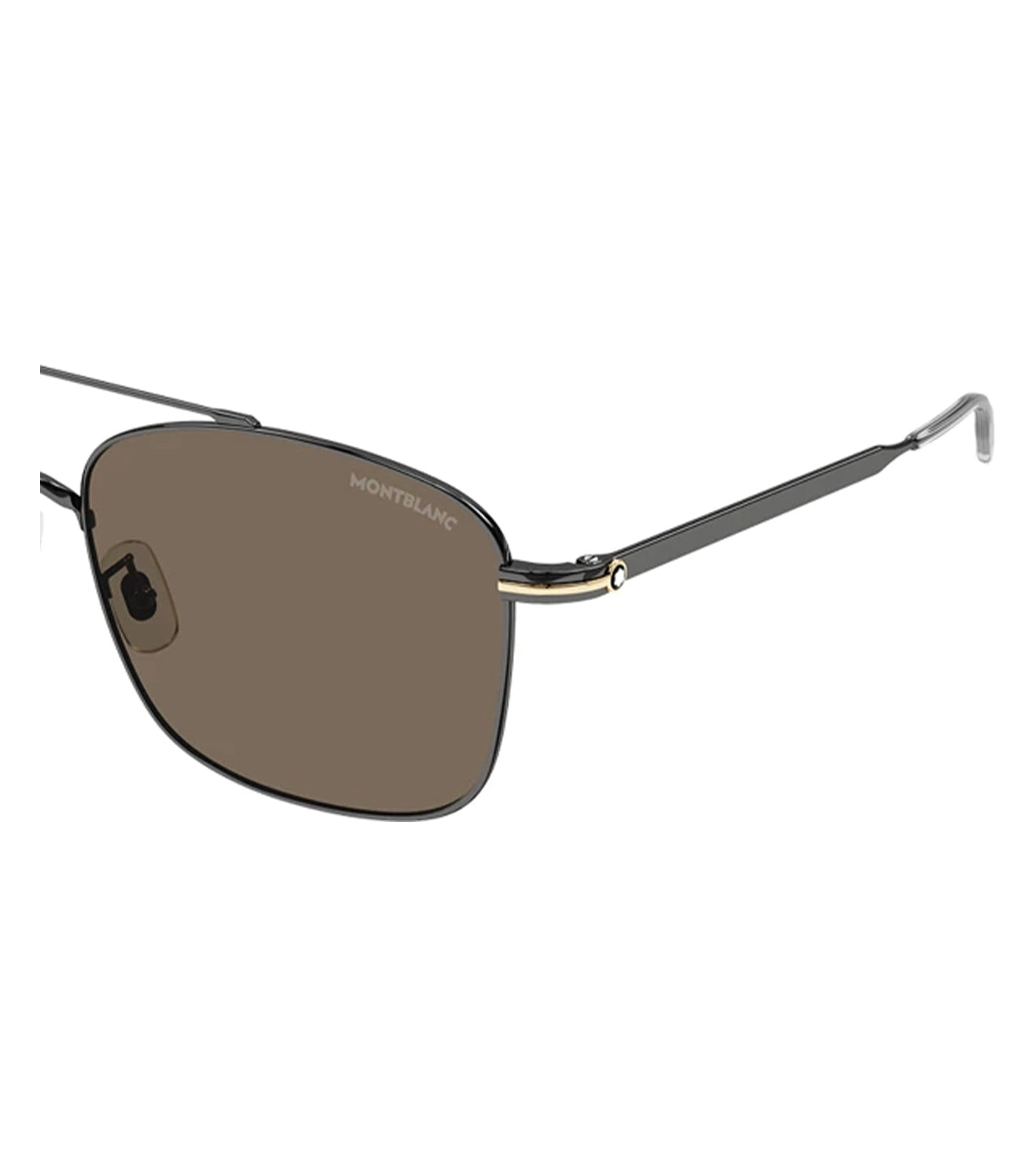 Montblanc Men's Brown Aviator Sunglasses