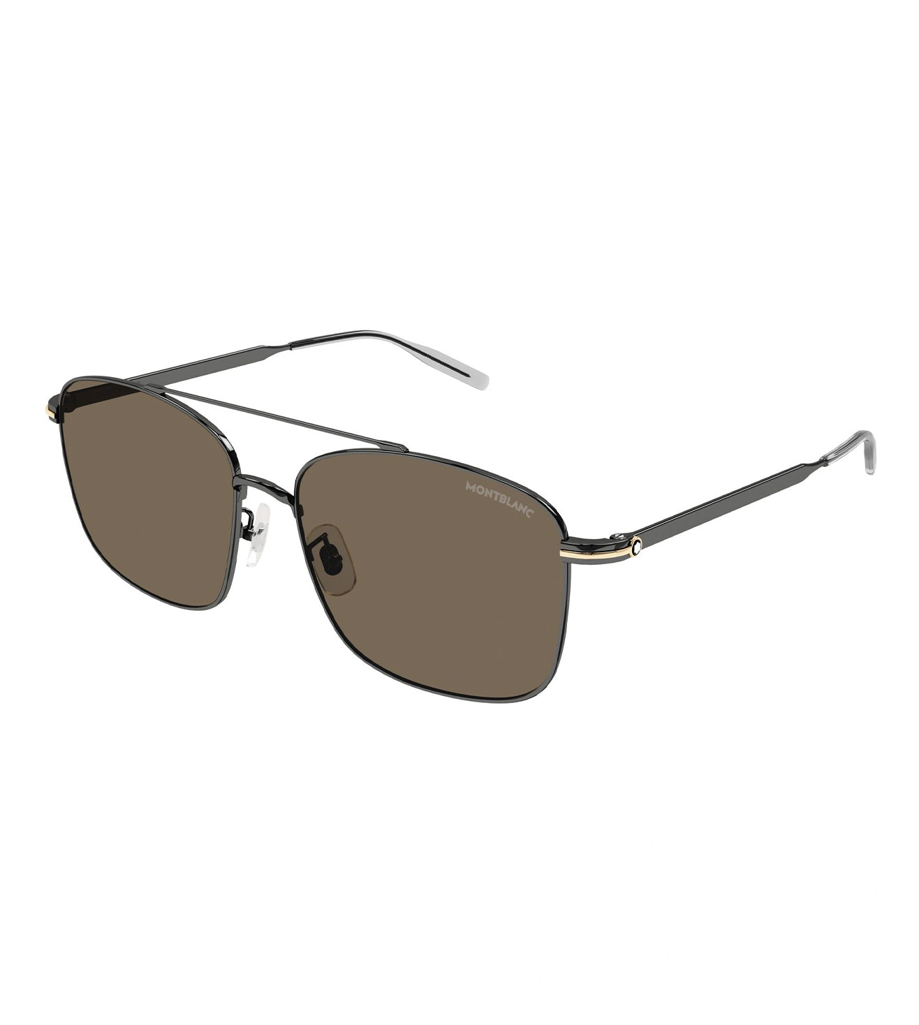 Montblanc Men's Brown Aviator Sunglasses