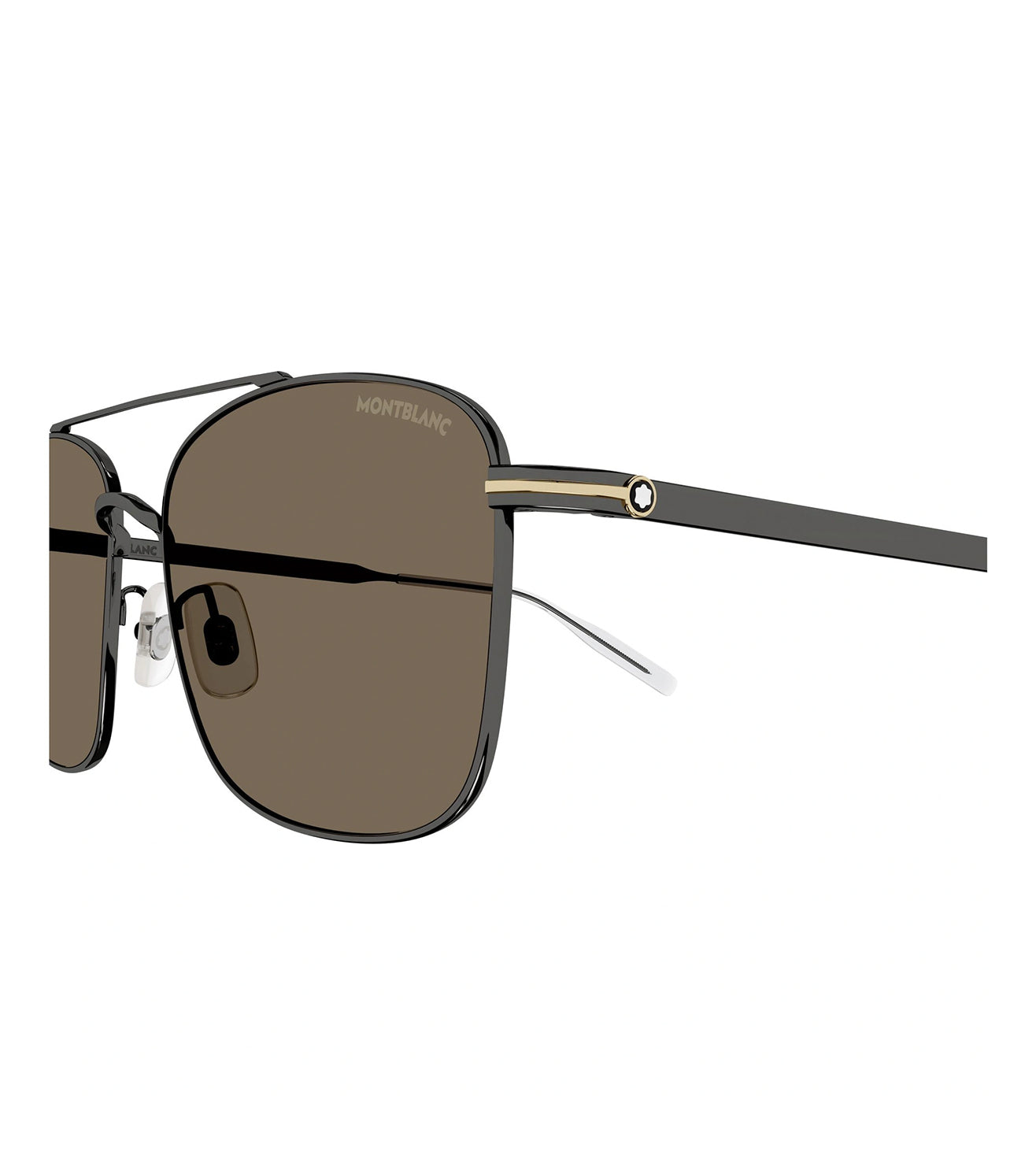 Montblanc Men's Brown Aviator Sunglasses