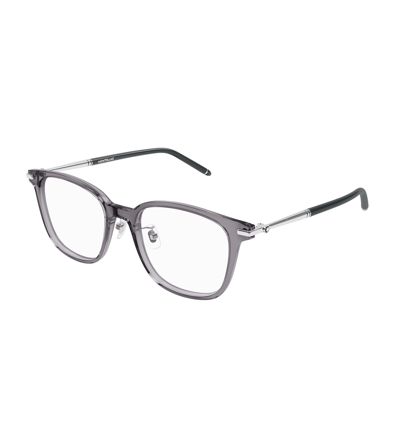 Montblanc Men's Grey Square Optical Frame