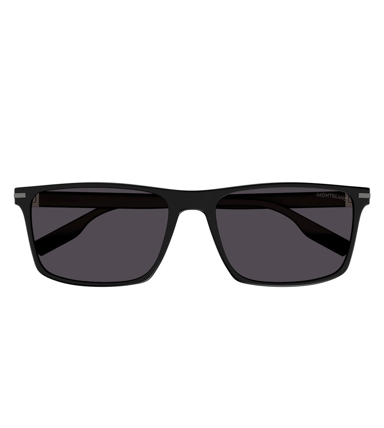 Montblanc Men's Grey Rectangular Sunglasses