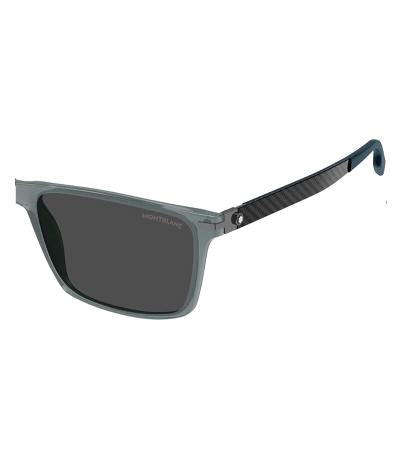 Montblanc Men's Smoke Rectangular Sunglasses