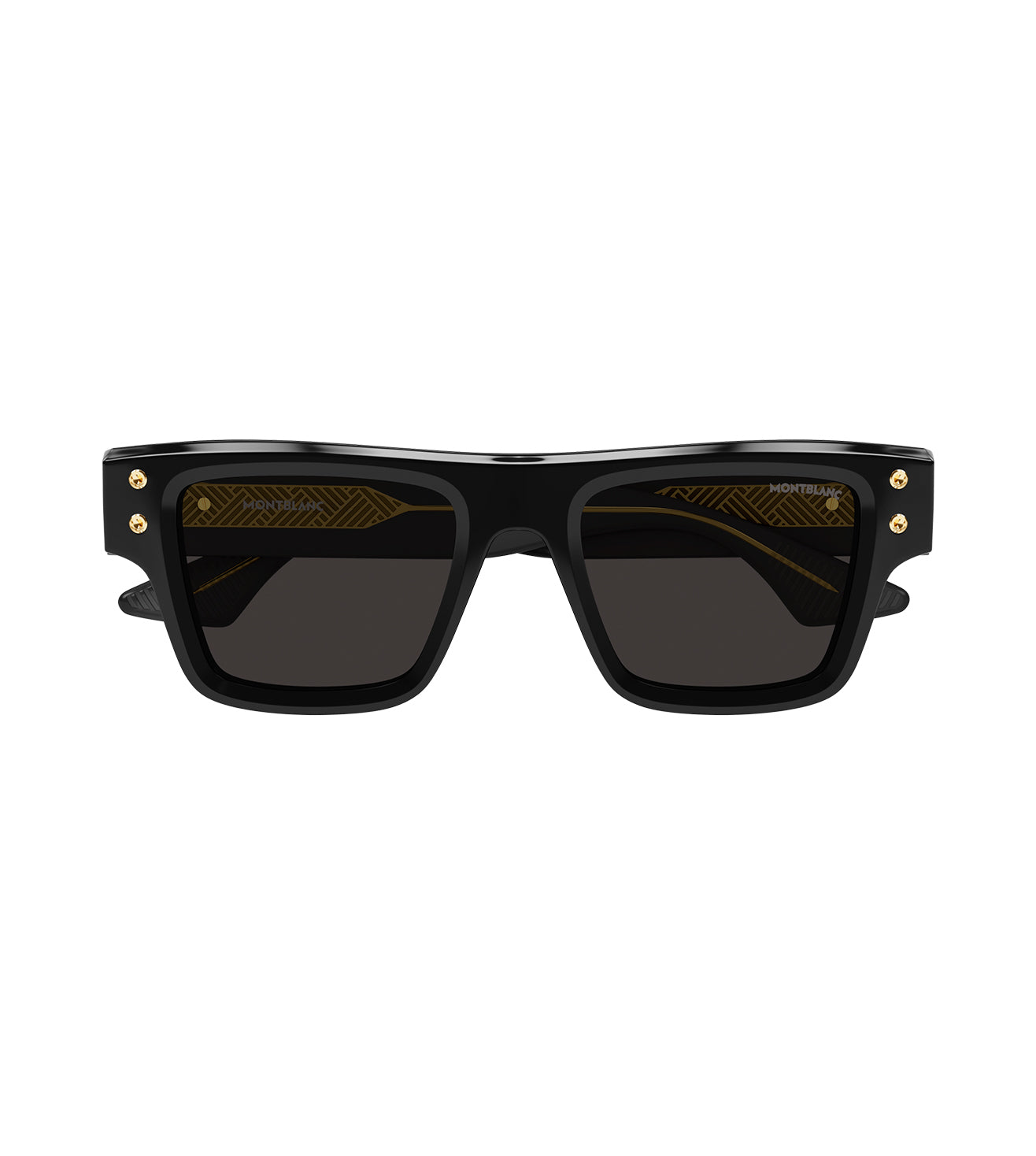 Montblanc Men's Smoke Rectangular Sunglasses