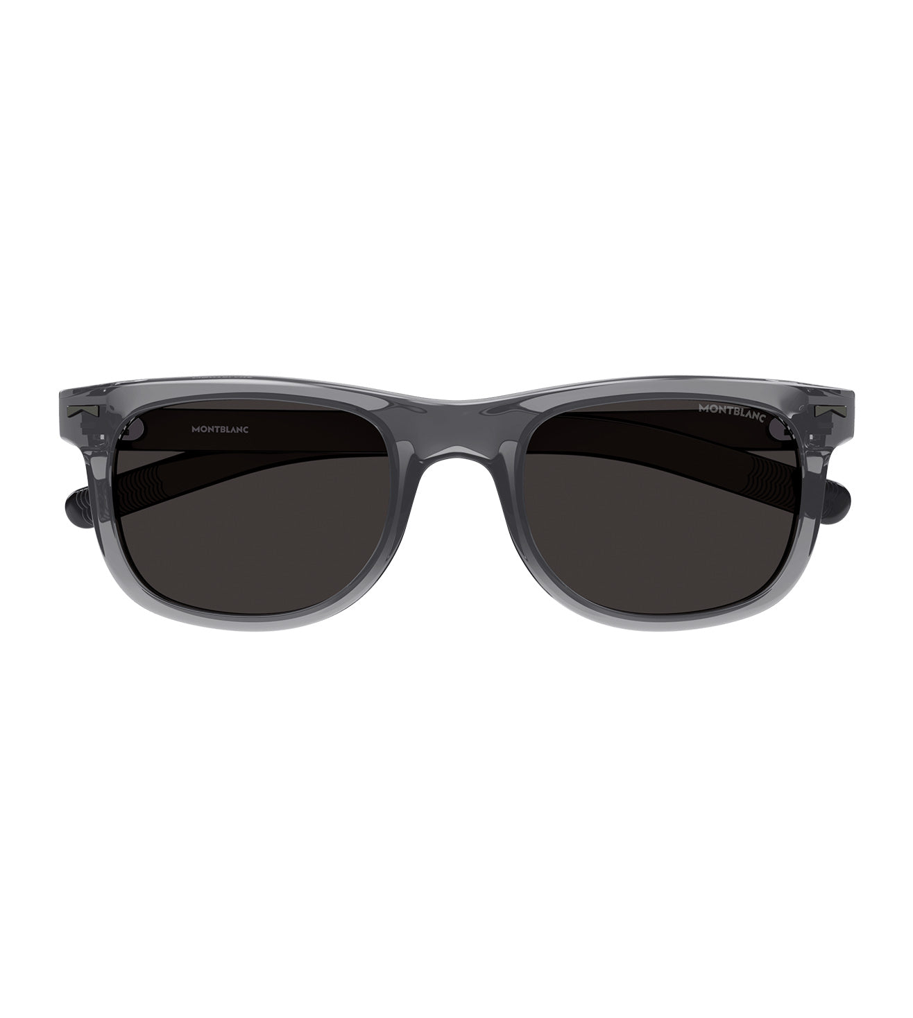 Montblanc Men's Smoke Rectangular Sunglasses