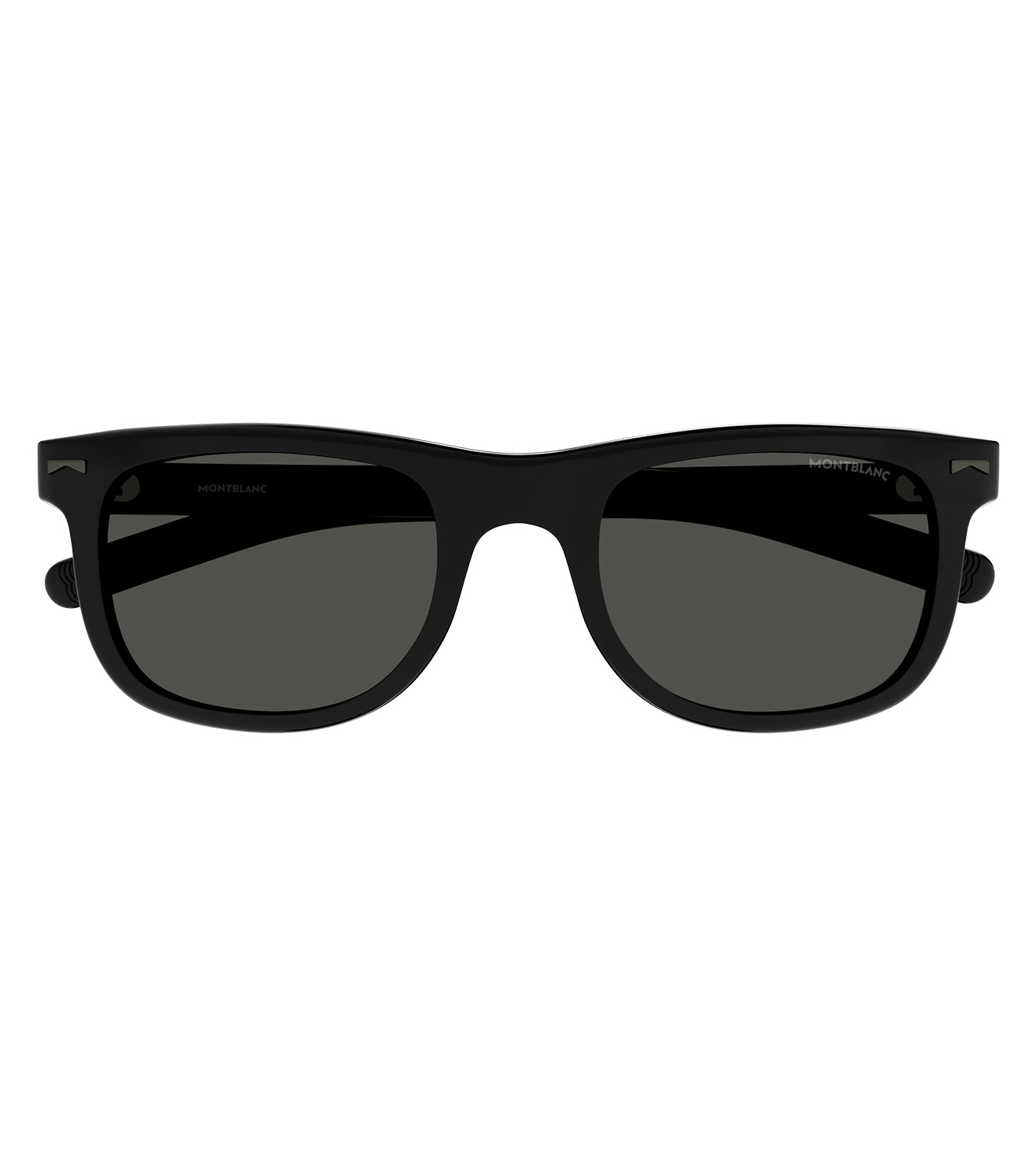 Montblanc Men's Transparent Rectangular Sunglasses