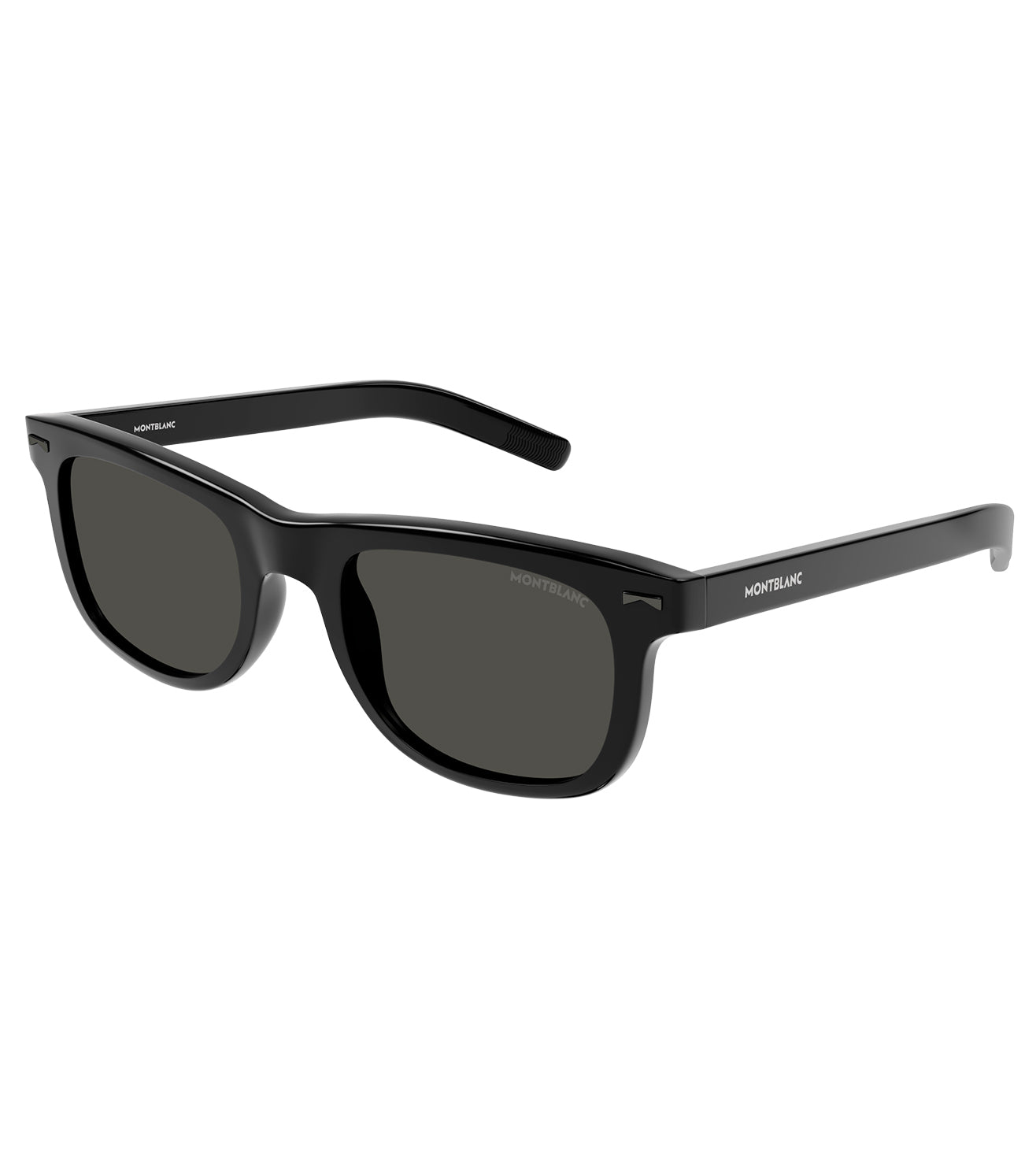 Montblanc Men's Transparent Rectangular Sunglasses