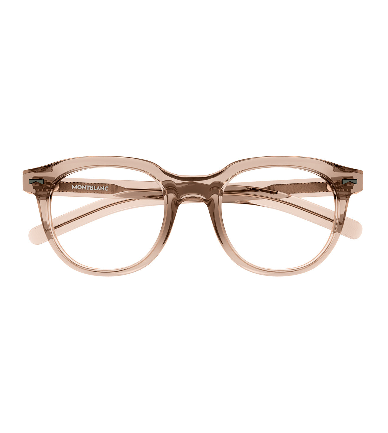 Montblanc Men's Brown Round Optical Frame