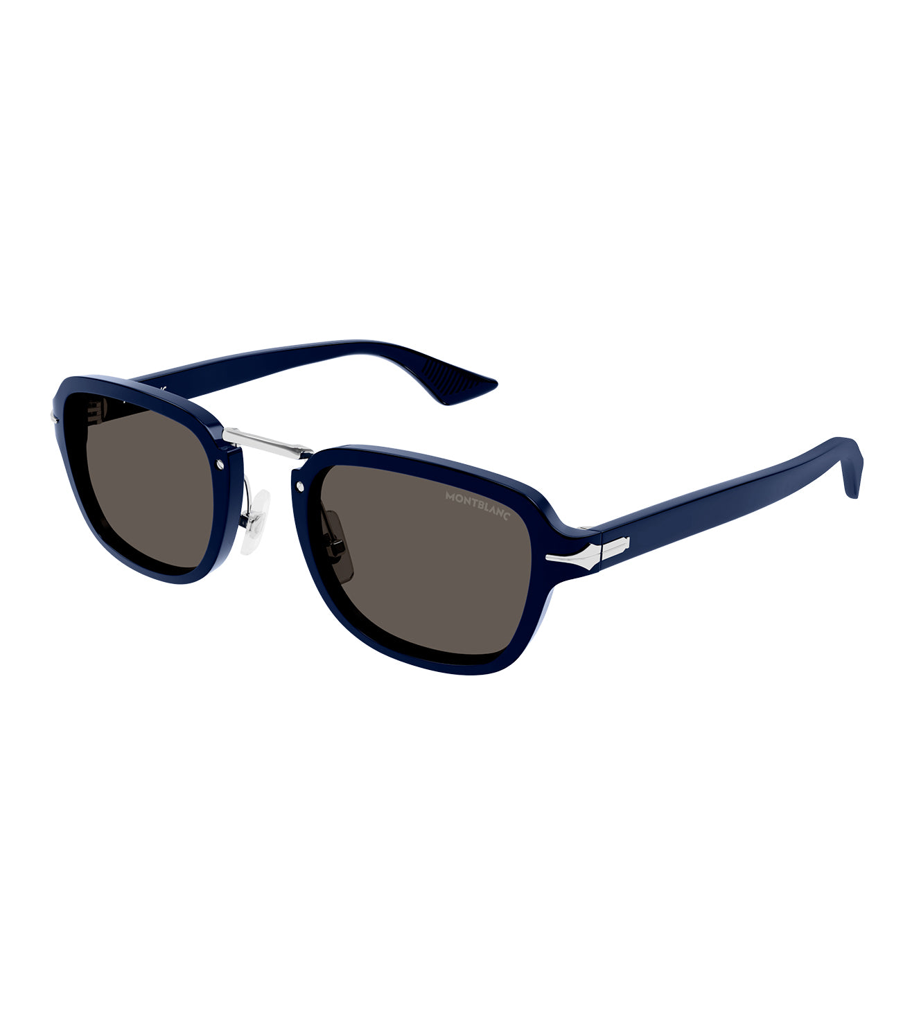 Montblanc Men's Grey Round Sunglasses