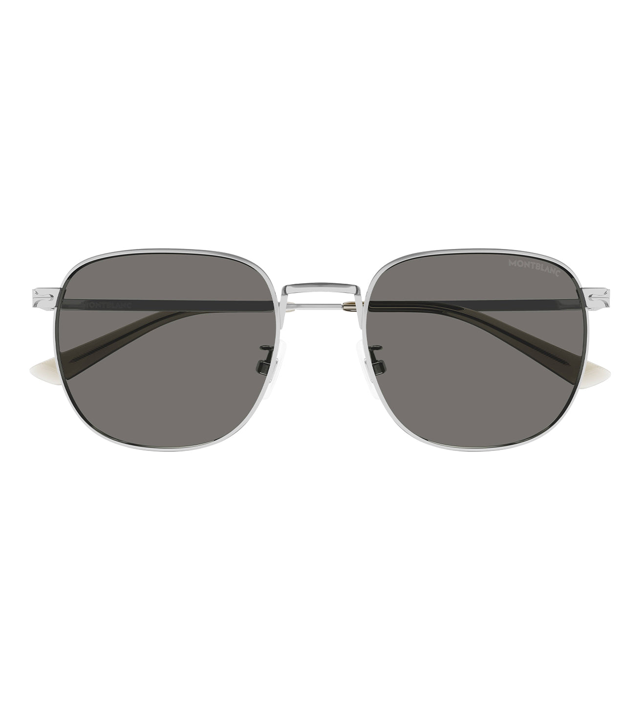 Montblanc Men's Grey Round Sunglasses