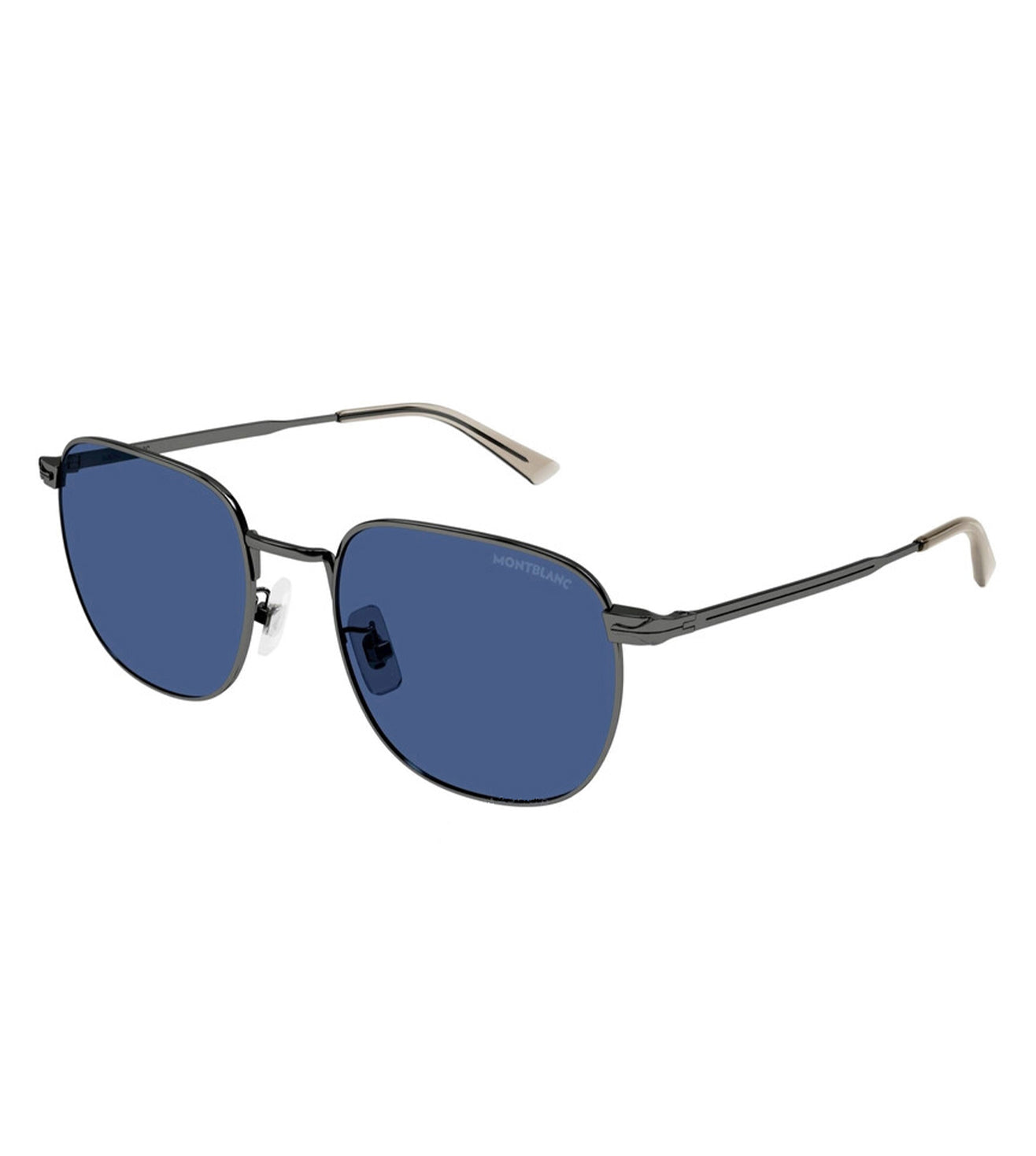 Montblanc Men's Blue Round Sunglasses