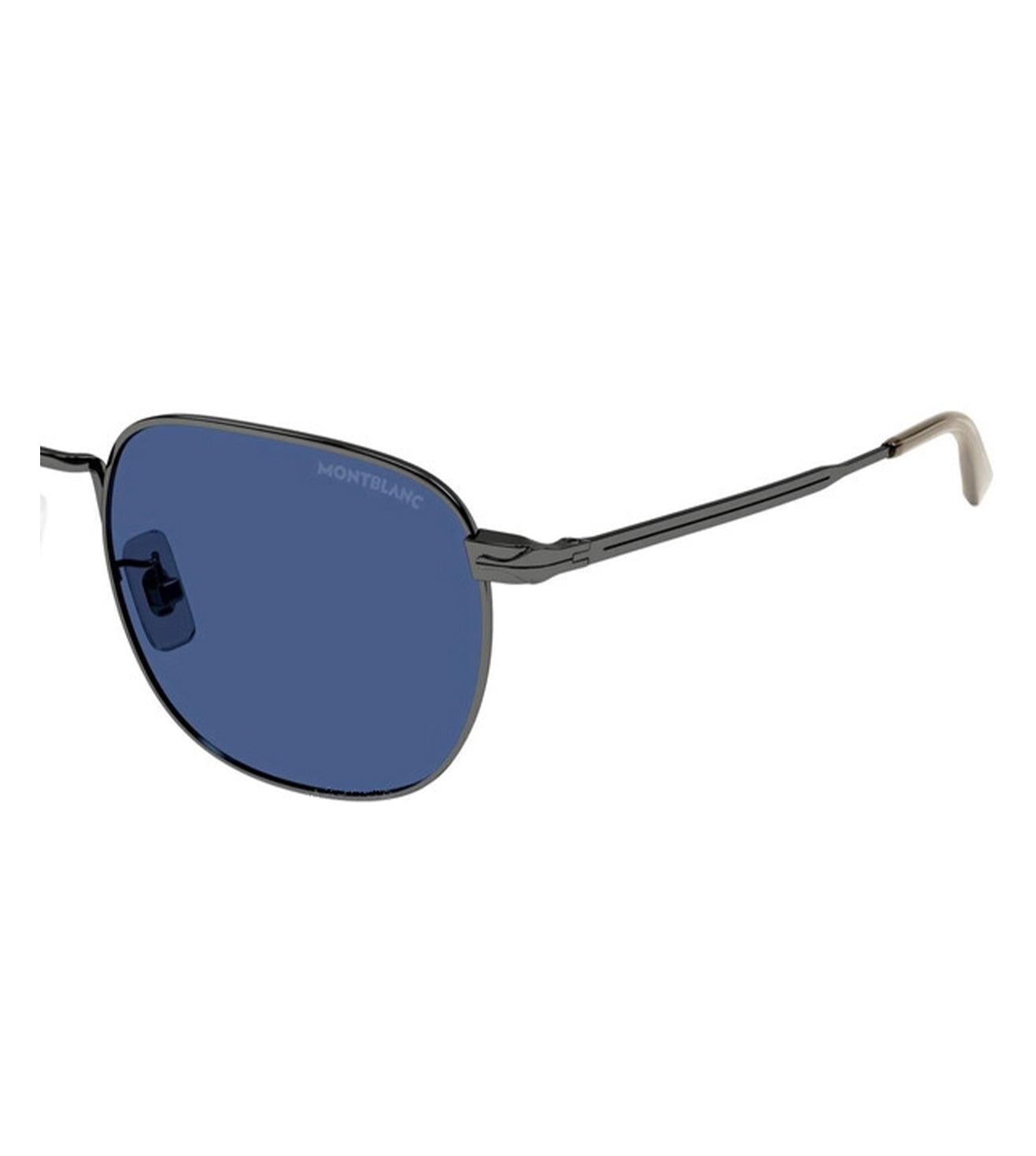 Montblanc Men's Blue Round Sunglasses