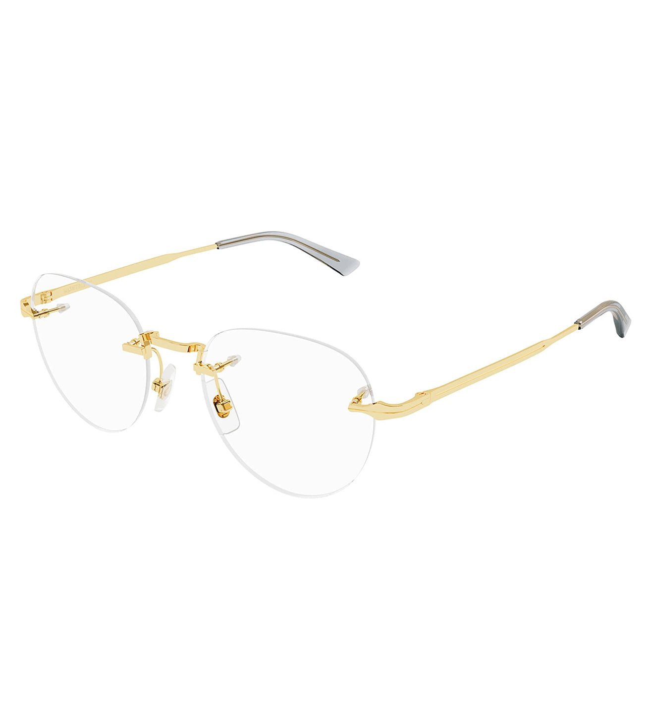 Montblanc Men's Gold Round Optical Frame