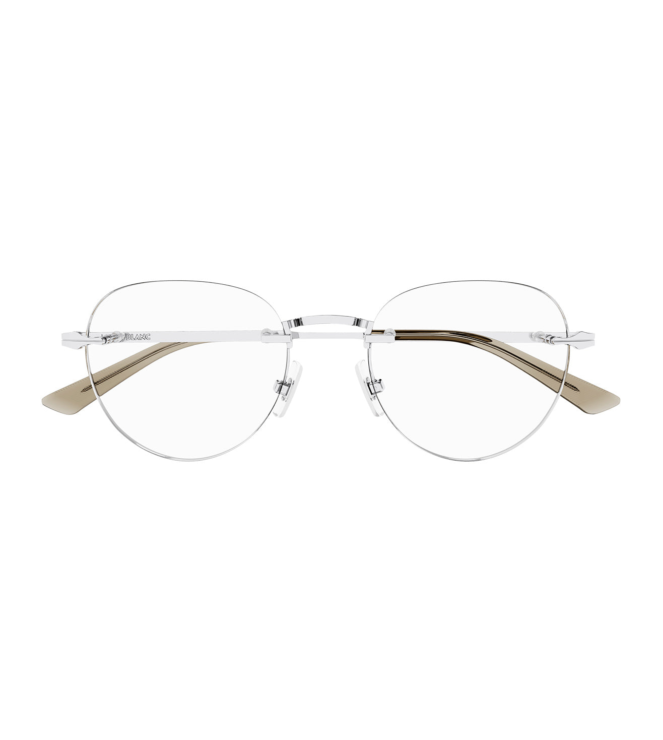 Montblanc Men's Gold Rectangular Optical Frame