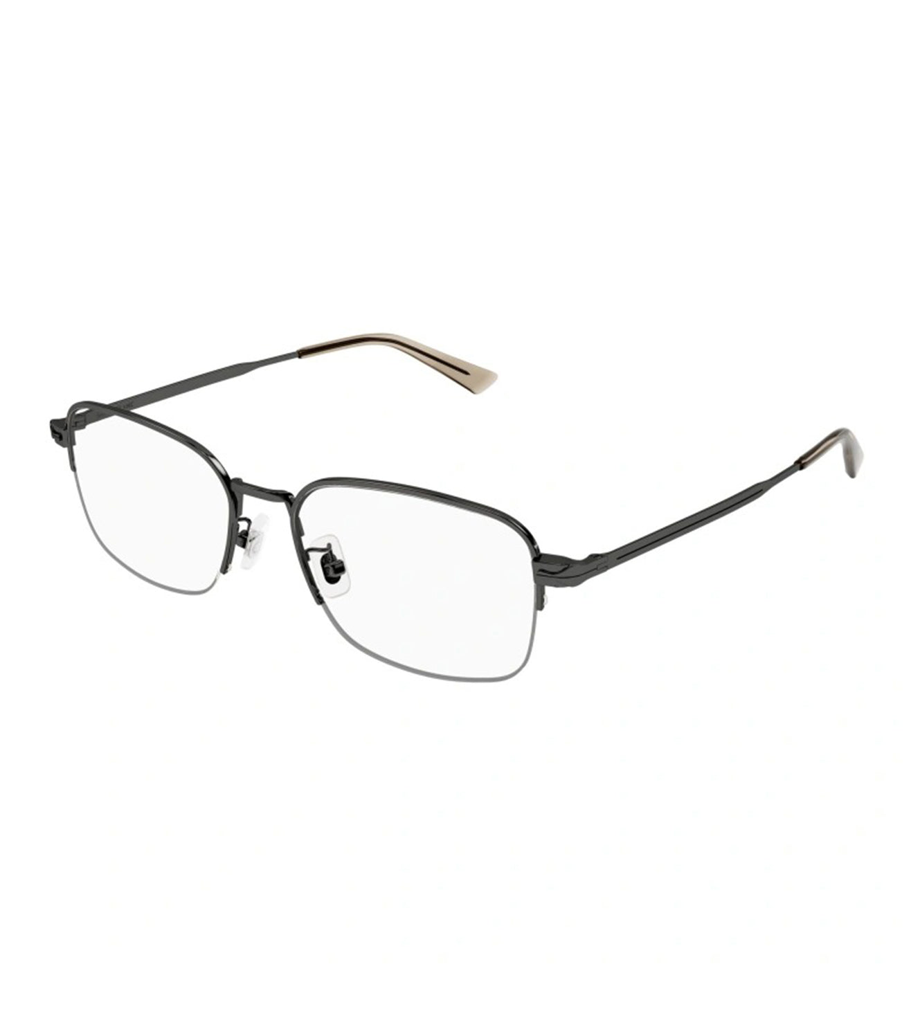 Montblanc Men's Ruthenium Rectangular Optical Frame