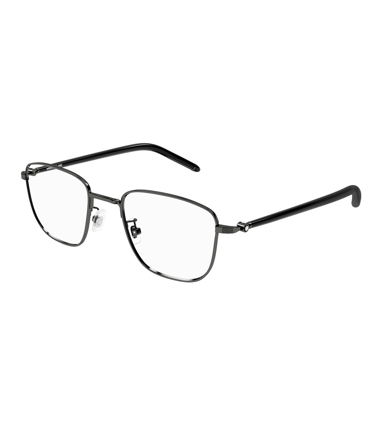 Montblanc Men's Ruthenium Rectangular Optical Frame